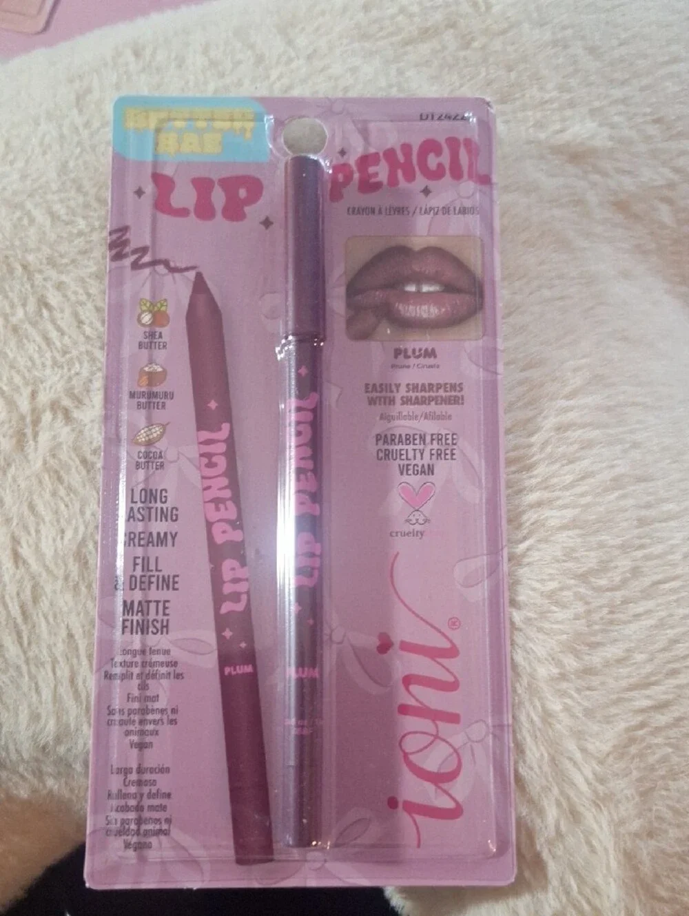 Ioni Butter Balm Lip Treatment Berry Jam, Rose Taupe, Lemon Twist + 3 Lip Liners